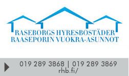 Raaseporin Vuokra-asunnot Oy - Raseborgs Hyresbostäder Ab logo